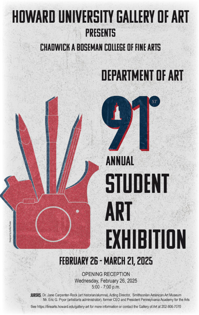 Howard University 91st Annual Student Exhibition Poster