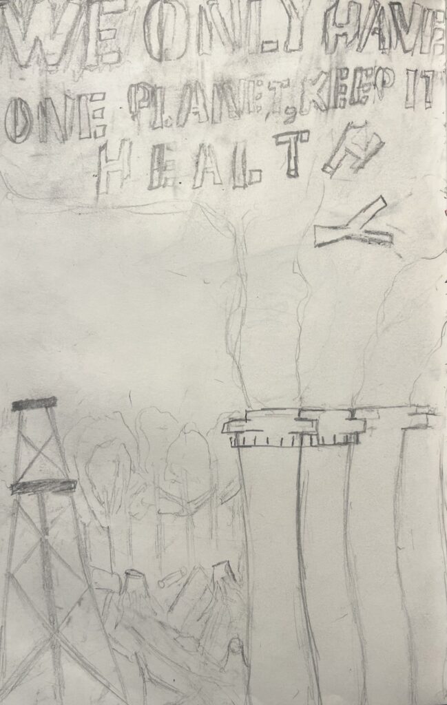 Sketch for Cause & Effect concept poster