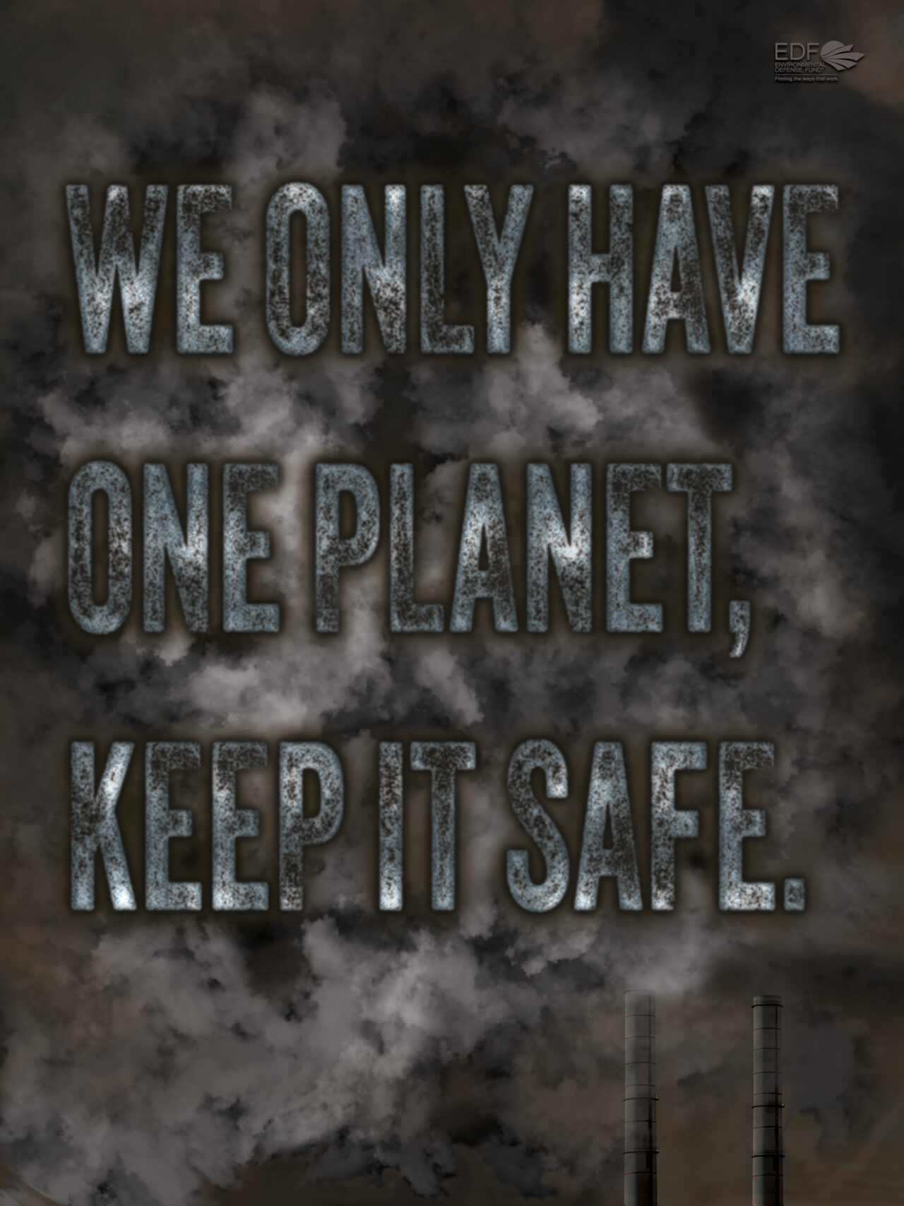 Climate Change Typography Poster