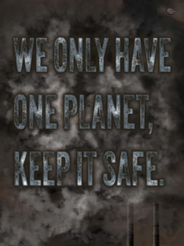 Climate Change Typography Poster