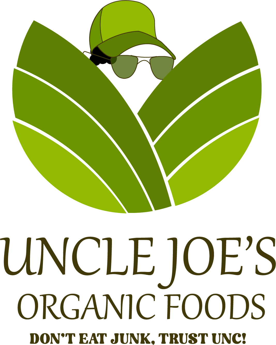 Logo, wordmark, and slogan for Uncle Joe's Organic Foods