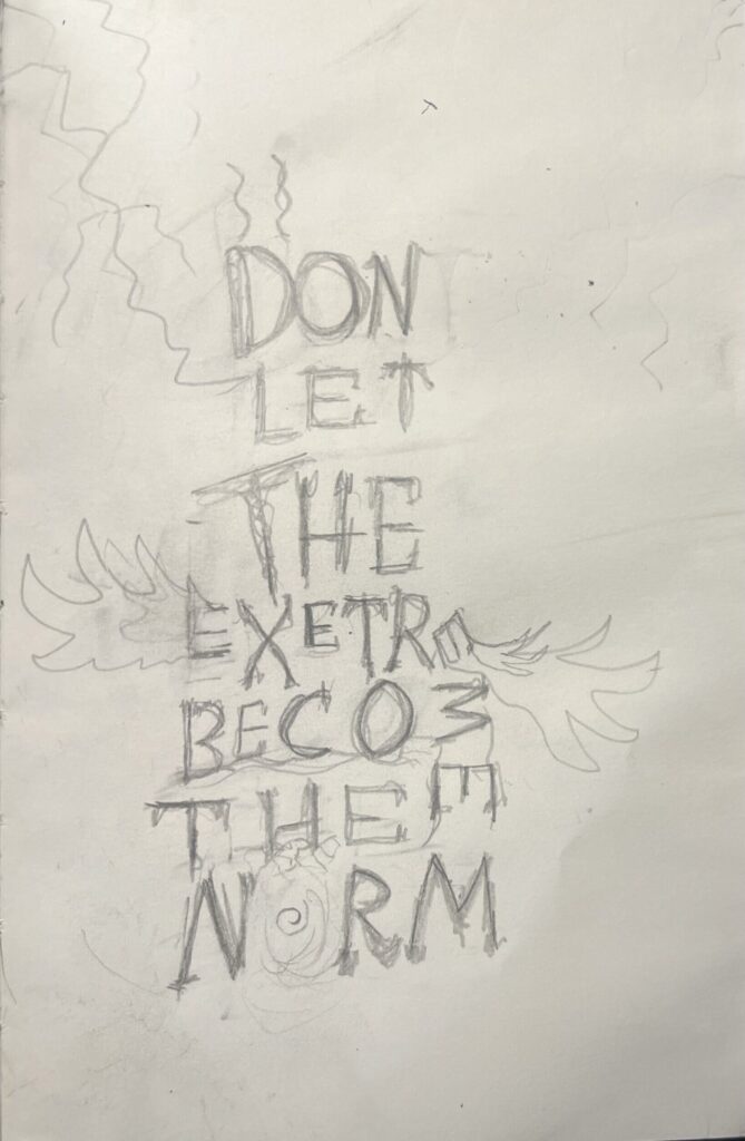 Sketch for Weather concept poster